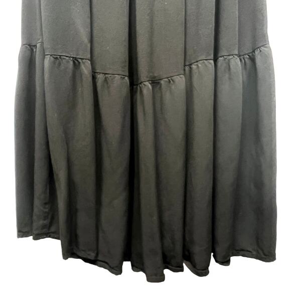 Merokeety Womens Maxi Dress Small Smocked Tiered Dark Cottage Dark Fairy Whimsy - Picture 7 of 15